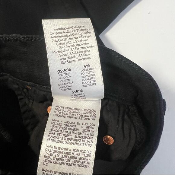 Mother Sz 27 The Insider Crop Step Fray  Jeans in Not Guilty Black - Picture 10 of 14